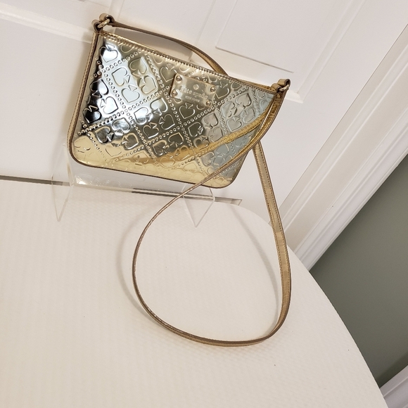 Kate Spade Light GOLDTONE Metallic Crossbody Bag - Picture 2 of 10